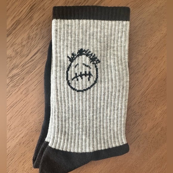 🌵🌵 CACTUS JACK Travis Scott Socks • Gray Black • Size Large • Brand New - Picture 2 of 4